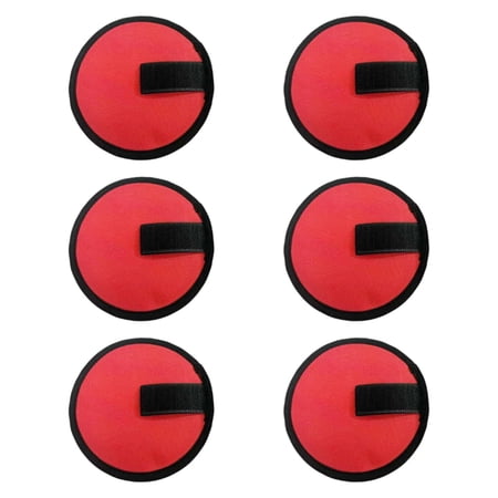 Wswqop 6Pcs Fishing Lure Covers Rod Sleeves Hook Wraps Wear Resistant Fishing Equipment Red