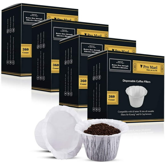 Dposable Coffee Filters 360 Counts Coffee Filter Paper for Keurig Brewers Single Serve 1.0 and 2.0 Use with All Brands K Cup Filter (1)