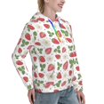 thumbnail image 6 of Disketp Strawberry Womens Casual Hoodies Crew Neck Long Sleeve Sweatshirts Pullover Tops-Small, 6 of 7
