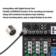 thumbnail image 3 of Mixeur de Planche Sonore, Mixeur Professionnel 4 Canaux Entrée XLR Équilibrée Indicateur LED Interface Type C pour Performance sur Scène, 3 of 7