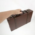 thumbnail image 2 of unbranded Retro Luggage Decor Storage Box in Light Brown Wooden Classic British Style for Home Decor Spacious Design, 2 of 4