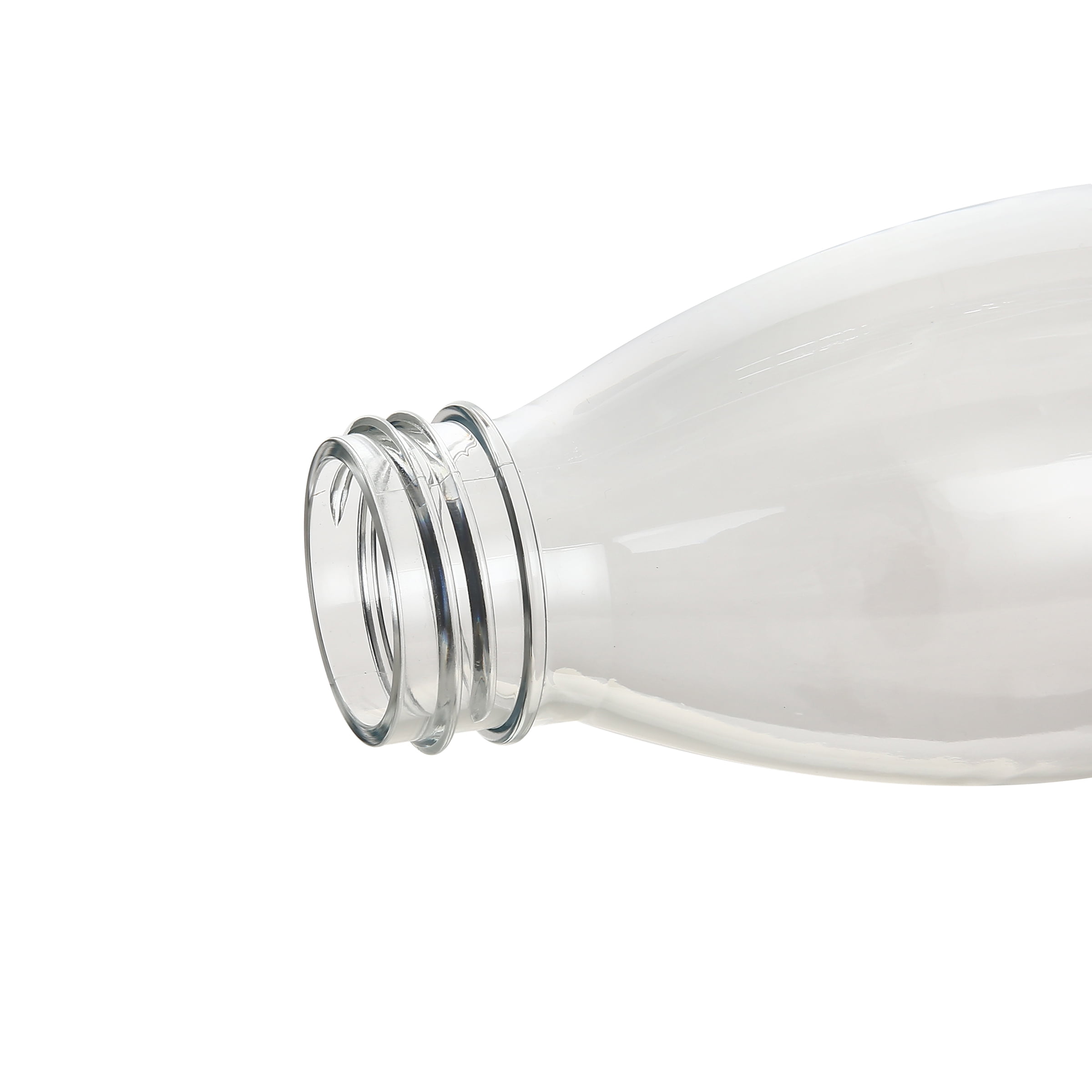 Mainstays 18 fl oz Plastic Clear Water Bottle with Stainless Steel Screw  Cap Lid and Strap