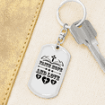 thumbnail image 6 of Faith Hope And Love Stainless Steel or 18k Gold Premium Swivel Dog Tag Keychain, 6 of 10