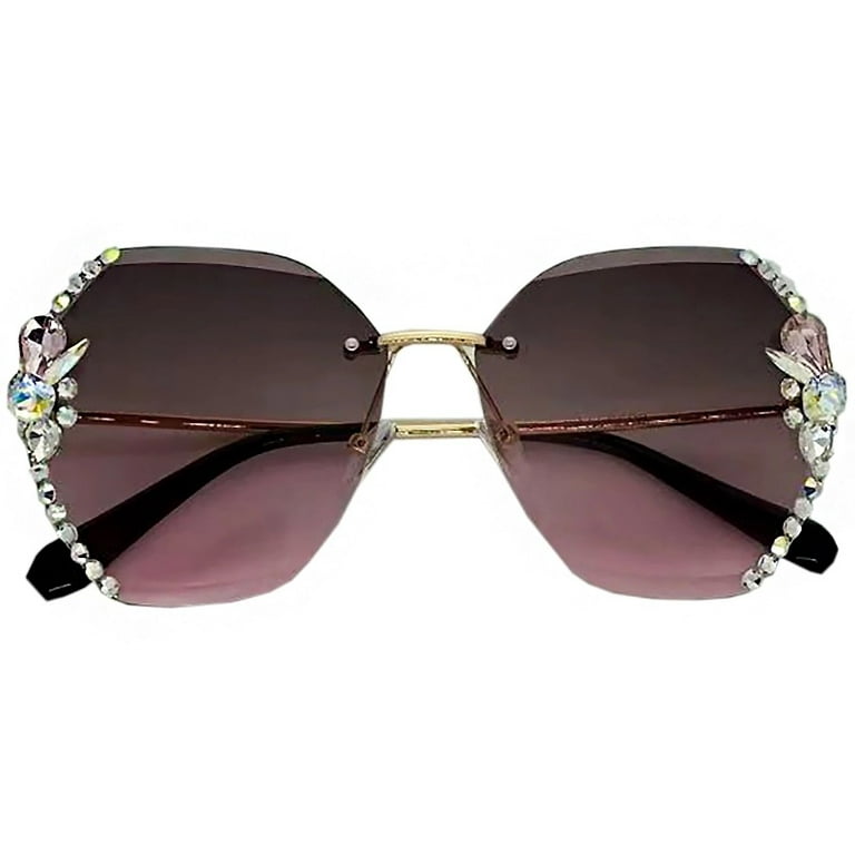 YCNYCHCHY 2023 New Sunglasses For Women's UV Resistant Diamond
