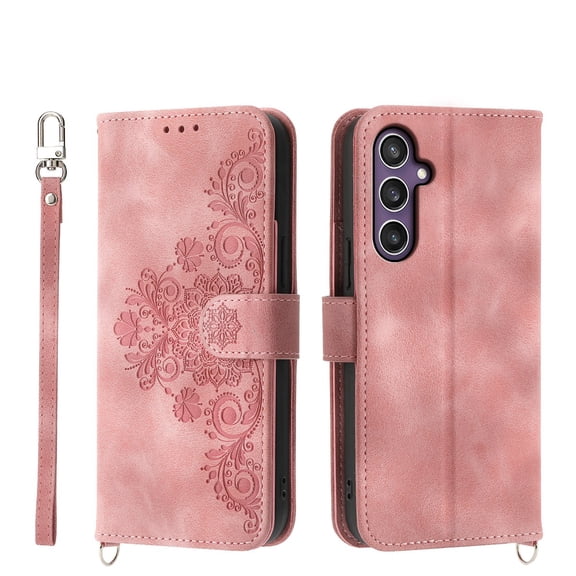 For Samsung Galaxy A56 A36 A26 A16 Phone Case Leather Wallet Case with Card Holder Phone Cover