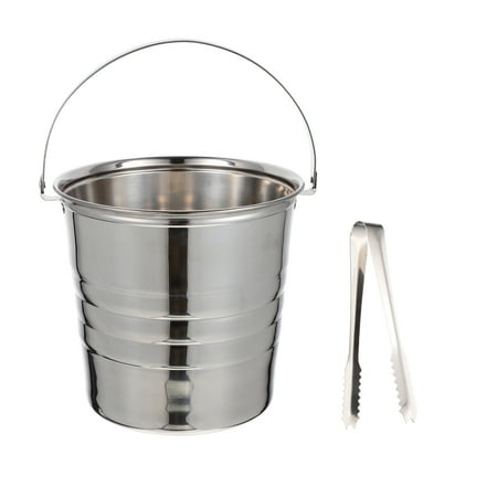 

1 Set Sturdy Champagne Bucket Water Storage Bucket Ice Bucket for Home (Silver)