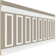 thumbnail image 5 of Ekena millwork 94 1/2"L (Adjustable 40"H to 44"H) Ashford Square Panel Traditional Wainscot Paneling Kit, 5 of 10