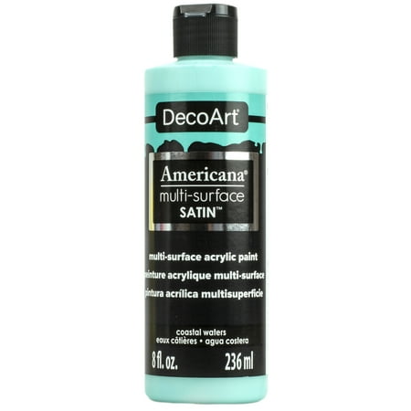 UPC: 0766218070630 | DecoArt Americana Multi-Surface Acrylic Color 8 oz. Coastal Waters