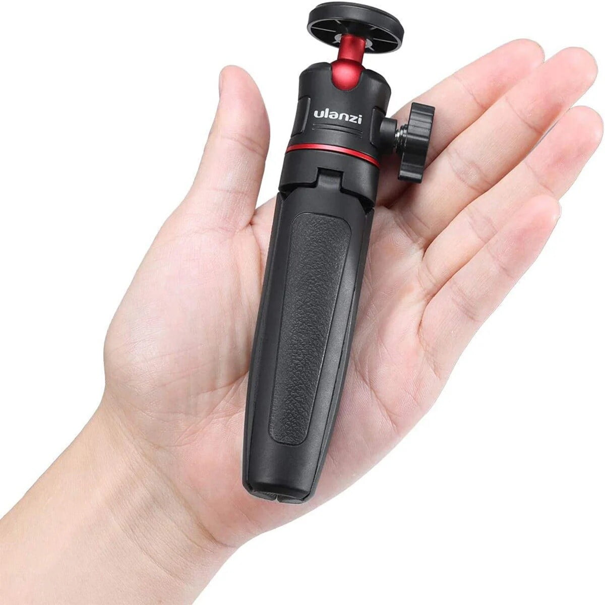 Ulanzi MT-08 Extendable Handheld Tripod – 2-in-1 Mini Tripod & Selfie Grip with 360° Rotating Head, Non-Slip Handle, and 1/4" Screw Mount for Cameras, Smartphones & Vlogging (Black/White)