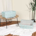thumbnail image 7 of Unique Bargains Fabric Storage Bins with Handles Collapsible Basket Green Not Lids, 7 of 7