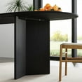 thumbnail image 7 of Brix 79"x33.5" Soild Wood Dining Table Oval Kitchen Table, Black, 7 of 7