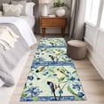 thumbnail image 4 of Runner Rugs 2x6 Ft, Vintage Floral Birds Non Slip Area Rugs for Kitchen Bedroom Entryway, Summer Botanical Retro Washable Carpet Runner Rug Floor Mats for Bedroom Home Decor, 4 of 9