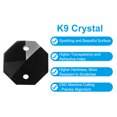 thumbnail image 3 of Uxcell K9 Crystal Octagon Beads 2 Holes Pendants, 60 Pack 14mm Chandelier Prisms Hanging Beads Black, 3 of 6