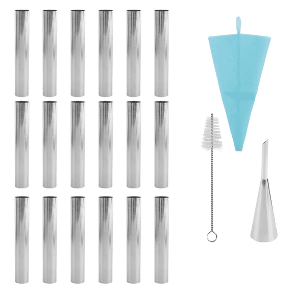 New Arrivals 19PCS Cannoli Tubes Forms Set