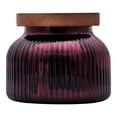 thumbnail image 3 of Better Homes & Gardens Spicy Cinnamon Stick Scented Cotton 2-Wicks Ribbed Mecury Glass Jar Candle with Wooden Lid 18oz, 3 of 10
