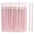 thumbnail image 1 of 100 Disposable Lip Brushes, Lipstick Applicator, Lip Gloss Wands Pink, 1 of 7