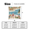 thumbnail image 5 of Santa Claus Velvet Throw Pillow Covers Set of 2 | Unique Patterns in 16x16, 18x18, 20x20 Inches |for Home Decor and Gifts | Includes Pillow Inserts | Throw Pillow Inserts Included, 5 of 6