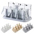 thumbnail image 3 of Feiqiong PP Estante de almacenamiento de cocina Taza Tazas de café Estante de secado Colgador de drenaje de vidrio de escritorio Soporte Organizadores de utensilios de cocina blanco 17*15.5*10 cm Moyic JJ21222-01, 3 of 6