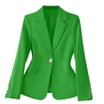 thumbnail image 2 of ClodeEU Women's Blazers Jackets,Open Front Work Office Jackets,Tunic Suit Jackets Green,Womens Plus XXL, 2 of 4