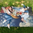 thumbnail image 6 of Extra Large Picnic Beach Blanket Waterproof Sand Proof Portable Outdoor Mat American Flag and Eagle 60x80, 6 of 9