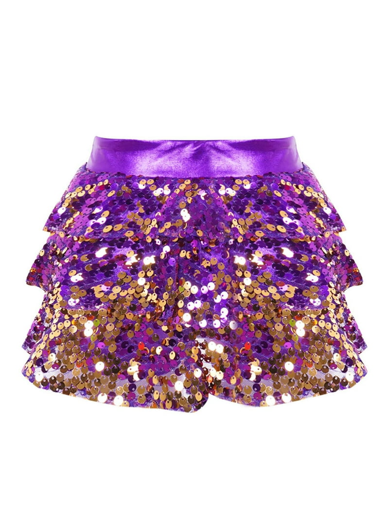 Hip Hop Purple Festival Outfit TSSOE Girl's Hip Hop Jazz Dance