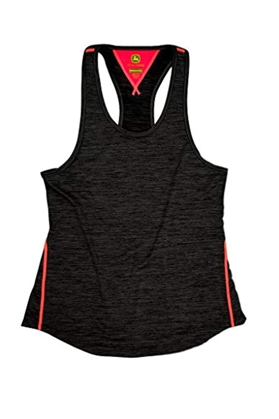 Perforated Poly Tank Top Charcoal (Small)