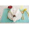 thumbnail image 6 of Contemporary Home Living Set of 6 Red and White Polka Dots Printed Square Napkins 20", 6 of 8