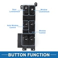 thumbnail image 3 of Interruptor de ventana eléctrica Unique Bargains No. 935701Z010 para el lado del conductor delantero izquierdo para Hyundai I30 2008-2011 Negro, 3 of 7