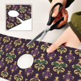 thumbnail image 6 of Yayeee Faucet Mat for Kitchen Sink 14.7" Diatomite Long Splash Guard Pad, Gold and Purple Floral Pattern, 6 of 7