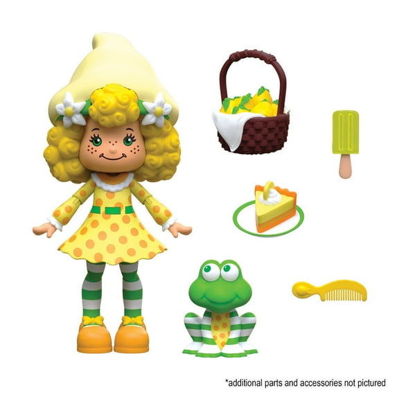 Boss Fight Studio Strawberry Shortcake Deluxe Lemon Meringue Collectible Action Figure – Highly Articulated Fruity Scented Figurine with Accessories, Interchangeable Parts, and Stand – 1:12
