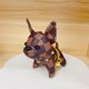 thumbnail image 1 of Presbyopia Bulldog Pendant Car Accessories French Bulldog Doll Key Ring Leather Bag Pony Pendant Accessories Style 6, 1 of 3