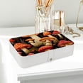 thumbnail image 6 of Mushroom PU Leather Jewelry Organizer Box Necklace Holder with Removable Compartment - Portable, 6 of 6
