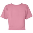 thumbnail image 5 of Rhuody Hauts pour Femmes T-Shirt à Manches Courtes Blouse de Couleur Unie Col Rond T-Shirt Court Tenue Classique Rose P, 5 of 5