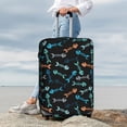 thumbnail image 4 of Uemuo Little Fish Skeleton Printed Washable Luggage Cover - Fashion Suitcase Protector Fits 18-32 Inch Luggage -Large, 4 of 9