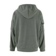 thumbnail image 4 of Namayuj Mens Corduroy Hoodies Basic Solid Color Hooded Sweatshirt Athletic Sweater Tops Workout Long Sleeve Shirts, 4 of 4