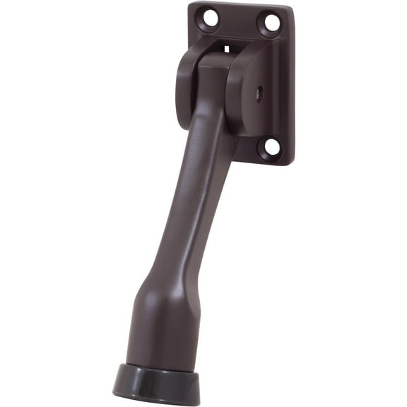 Heavy-Duty Kick-Down Stop with 4 Screws, 4 Inches, Oil-Rubbed Bronze by Stone Harbor Hardware