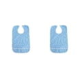 thumbnail image 4 of Vogacara Babero para adulto Servilleta protectora Delantal de ayuda Paño protector para la hora de comer Flor azul Type1 NO1 Vogacara CBP273135, 4 of 5