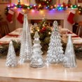 thumbnail image 2 of Árboles Cristal Iluminados Adornos LED para Navidad Del (plata), 2 of 3