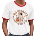 thumbnail image 2 of Bag it up Halloween Ringer Tee Shirt Unisex 2X-Large White/Red, 2 of 5