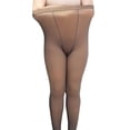 thumbnail image 3 of MAWCLOS Ladies Stretch Footed Leggings Workout Opaque Stockings Coffee 100g Plus Size, 3 of 3