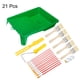 thumbnail image 5 of 21uds Pintura Rodillo Kit, Pintura Suministros Herramientas, 8" Pl?stico Bandeja, 4" Pintura Rodillo, Marco, Pintura Agitar Palo, 2" Largo Qu?mica Fibra Pintura Cepillos Unique Bargains kits de herramientas de pintura, 5 of 9
