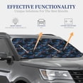 thumbnail image 2 of Lsque Blue Sports Car 2 PCS Windshield Sun Shade | CarFoldable Window Covers | Car Accessories Reflect UV for Universal Cars SUV Truck | Large, 2 of 7