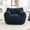 Dark Blue + Teddy + Foam, variant on SOULART 37.00" Bean Bag Chair, Blue High-Density Foam Bean Bag Sofa with Armrests, Stuffed Comfy Chair for Adults in Living Room, Bedroom, Reading