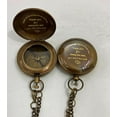 thumbnail image 2 of Antique Brass Compass Push Button Compass –Thank You Being dad Engraved Compass Mother to Son Gifts - Graduation Day Gifts for Son Brown Antique 2 Inch, 2 of 5