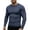 Blue, variant on Men's Crew Neck Long Sleeve T-Shirt, Soft Stretch Casual Pullover Tee, Basic All Season Layering Essential for Fall Winter, Streetwear and Daily Wear Coffee M