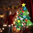 thumbnail image 6 of 3.2FT Felt Christmas Tree for Toddlers Kids Wall with Ornaments DIY Set, Wall Hanging Xmas Gifts Christmas Party Decorations with String Light, 6 of 9