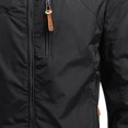 thumbnail image 3 of Rrxhxhs Raincoat for Men Solid Color Detachable‑Hood Long Sleeve Windproof Waterproof Hooded Outdoor Jacket with Multi Zipper Pockets, 3 of 4