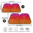 thumbnail image 3 of Balery Rainbow Glitter Print Car Windshield Sun Shade,Windshield Sunshade for Car Pickup Truck SUV Accessories-Small, 3 of 7