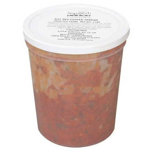 SupHerb Farms Roasted Red Pepper Spread Paste, 2 Pound -- 2 per case