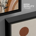 thumbnail image 4 of wall26 Framed Canvas Print Wall Art Set Mid-Century Geometric Forest Plant Planets Nature Abstract Illustrations Modern Art Bohemian Decorative for Living Room, Bedroom, Office - 24"x36"x3 Black, 4 of 5